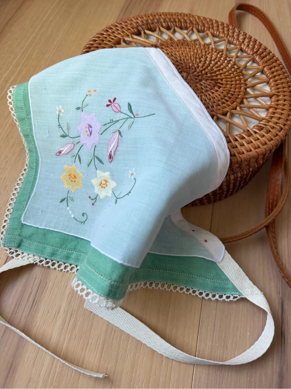 Handmade Linen Bandana Hair Scarf